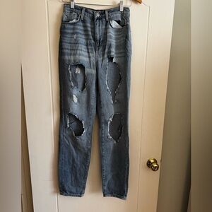 BDG urban outfitters ripped mom high rise jeans